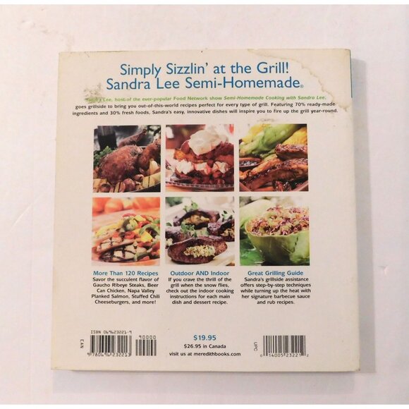 Sandra Lee Semi Homemade Grilling Cookbook First Edition 2006 Trade Paperback - Picture 2 of 11
